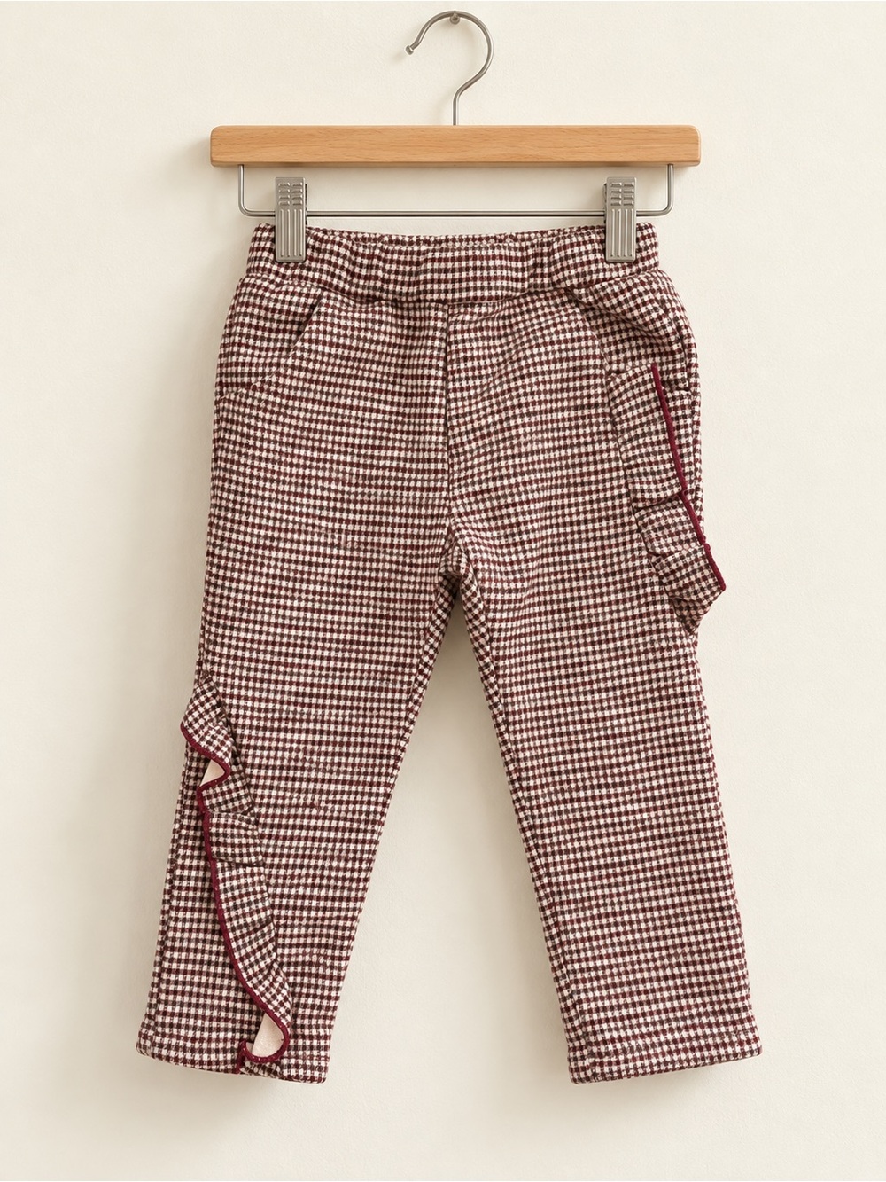 Zara Baby Girl Plaid Ruffle Pants | 18–24 Months / 92 cm
